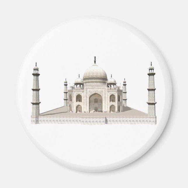 Taj Mahal: 3D-modell: Magnet (Framsidan)