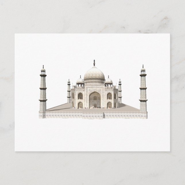 Taj Mahal: 3D-modell: Vykort (Framsida)