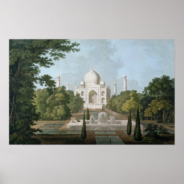 Taj Mahal, Agra, från Garden Poster (Framsidan)