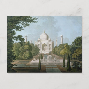 Taj Mahal, Agra, från Garden Vykort