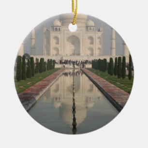 Taj Mahal, Agra, Indien Julgransprydnad Keramik