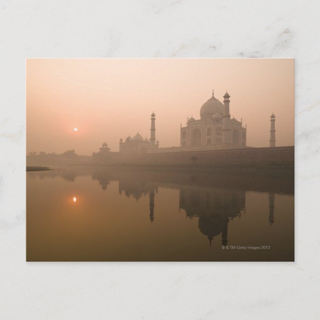 Taj Mahal, Agra, Indien Vykort (Framsida)