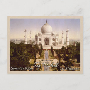 Taj Mahal Agra Indien Vykort