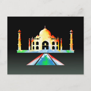 Taj Mahal Agra Indien Vykort