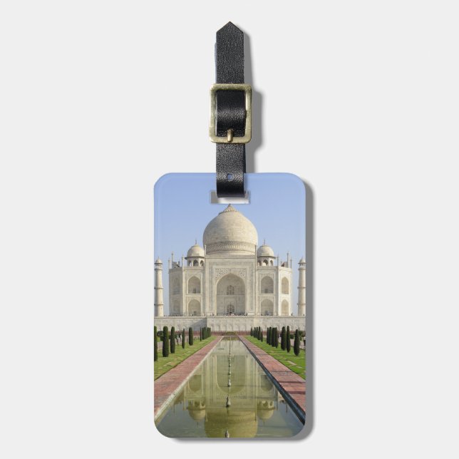 Taj Mahal, Agra, Uttar Pradesh, Indien, Bagagebricka (Vertikal Framsida)
