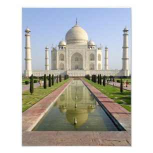 Taj Mahal, Agra, Uttar Pradesh, Indien, Fototryck