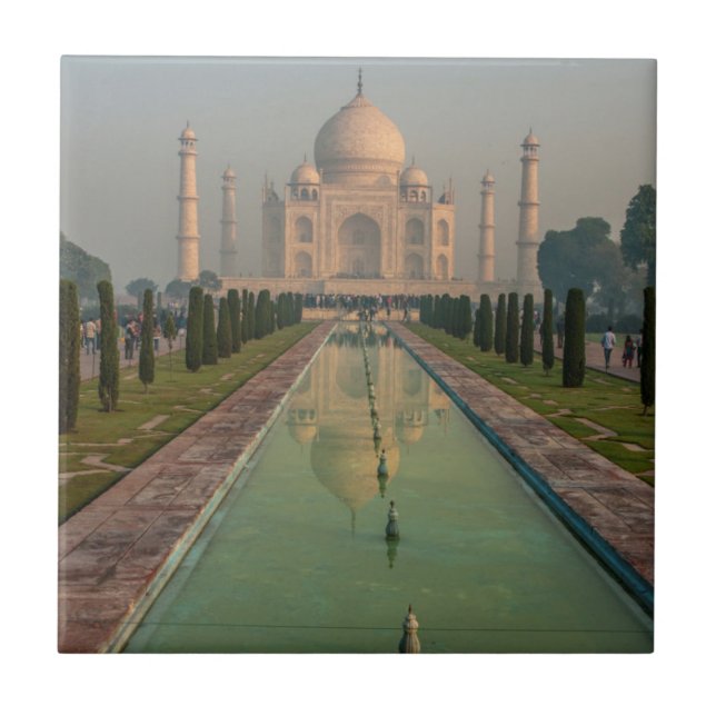Taj Mahal, Agra, Uttar Pradesh, Indien Kakelplatta (Framsidan)