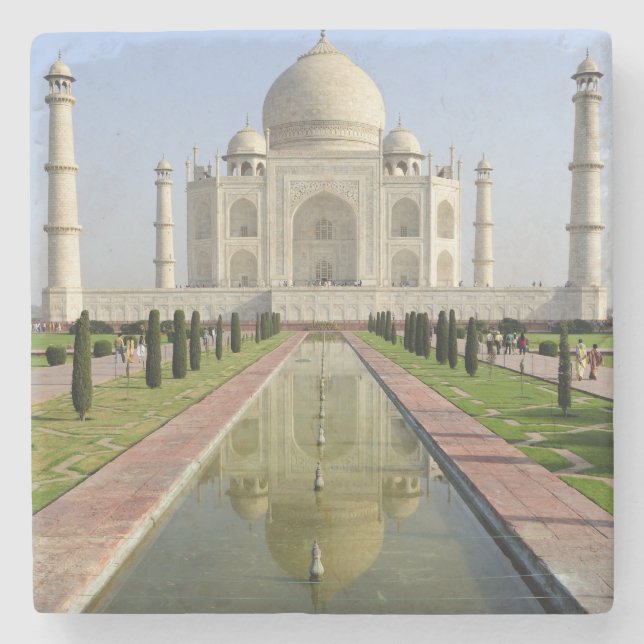 Taj Mahal, Agra, Uttar Pradesh, Indien, Stenunderlägg (Framsidan)