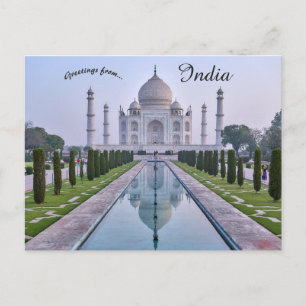 Taj Mahal Agra Uttar Pradesh Indien Vykort