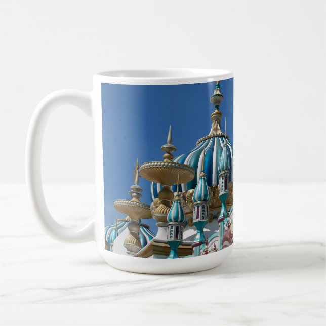 Taj Mahal Atlantic City Byggnad Facade Kaffemugg (Vänster)
