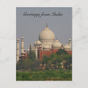 taj mahal avlägsna vykort