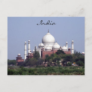 taj mahal avlägsna vykort