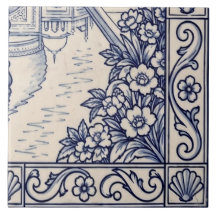 Taj Mahal Azulejo Mural Kakel 6 av 6 Nere till Hög