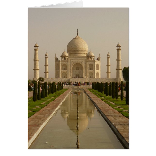 Taj Mahal Blank Card Hälsningskort (Framsidan)