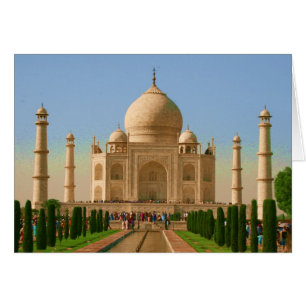taj mahal bright hälsningskort