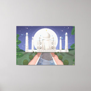 Taj Mahal Canvastryck