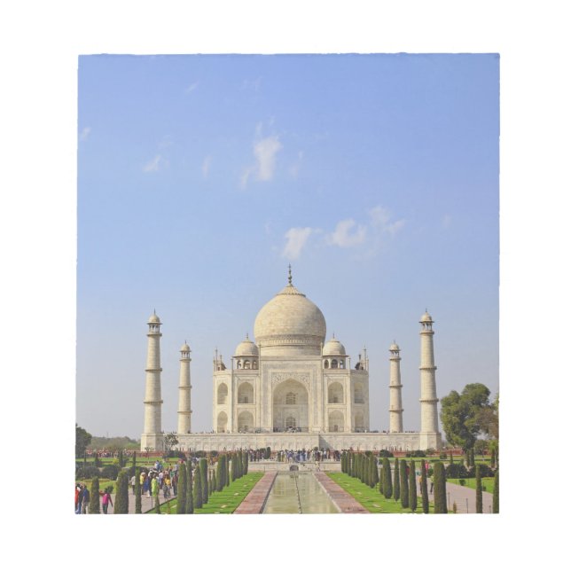 Taj Mahal, ett mausoleum beläget i Agra, Indien, Anteckningsblock (Framsida)