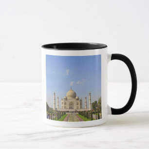 Taj Mahal, ett mausoleum beläget i Agra, Indien, Mugg