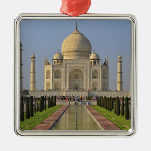Taj Mahal, ett mausoleum i Agra, Indien, 2 Julgransprydnad Metall