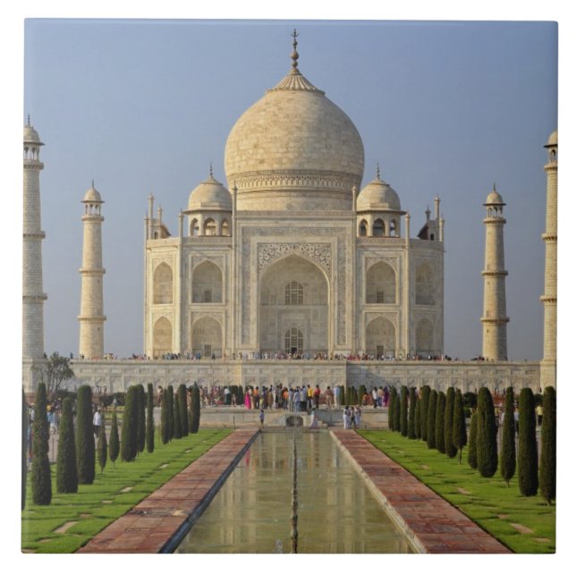 Taj Mahal, ett mausoleum i Agra, Indien, 2 Kakelplatta (Framsidan)