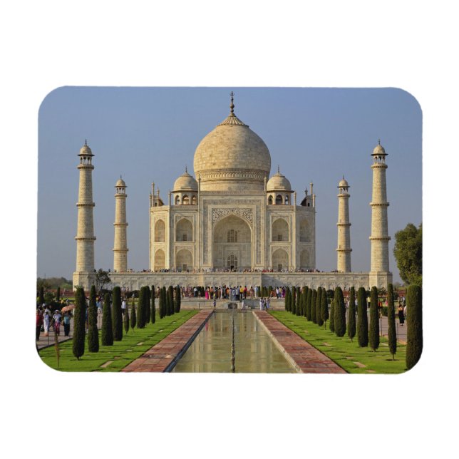 Taj Mahal, ett mausoleum i Agra, Indien, 2 Magnet (Horisontell)