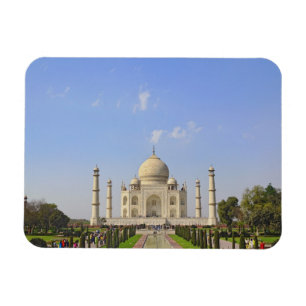 Taj Mahal, ett mausoleum i Agra, Indien, Magnet