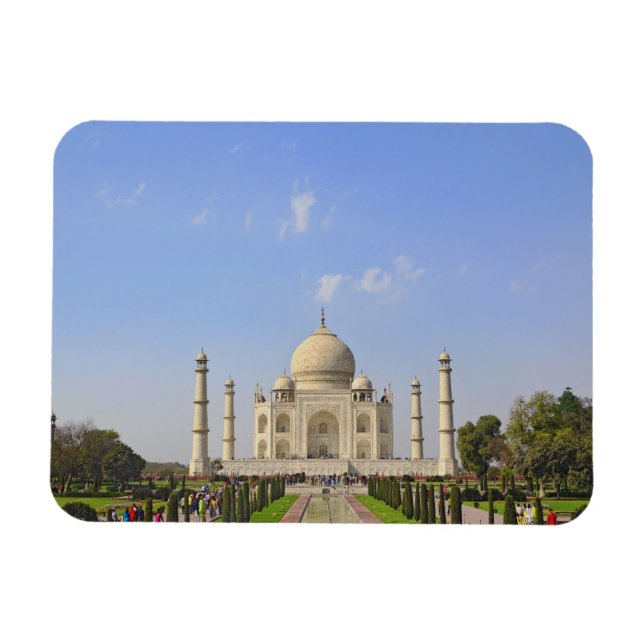 Taj Mahal, ett mausoleum i Agra, Indien, Magnet (Horisontell)