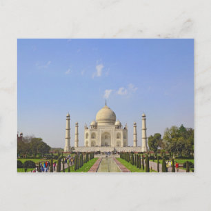 Taj Mahal, ett mausoleum i Agra, Indien, Vykort