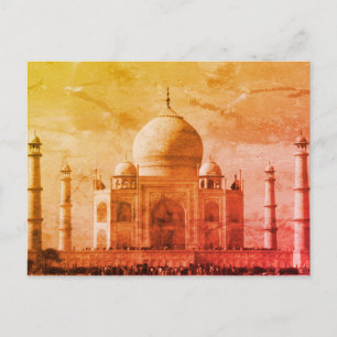 taj mahal forntid vykort