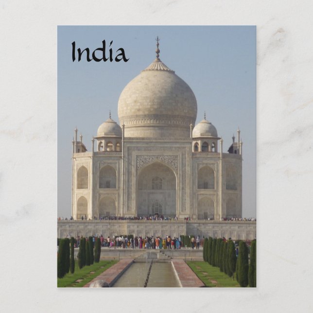 taj mahal front vykort (Framsida)