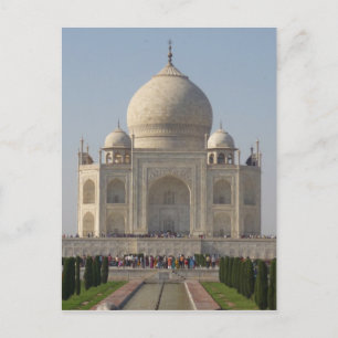 taj mahal front white vykort