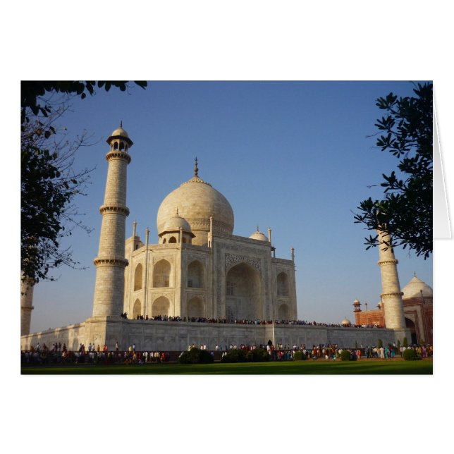 taj mahal fullt hälsningskort (Framsidan Horizontal)