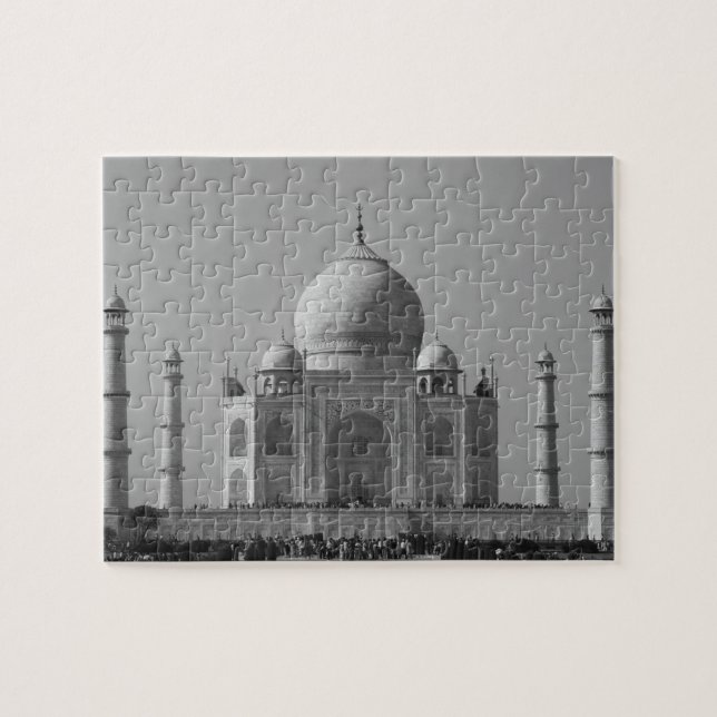 taj mahal grått pussel (Horisontell)