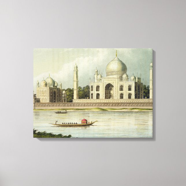 Taj Mahal, Grav vid kejsaren Shah Jehan och Canvastryck (Framsida)
