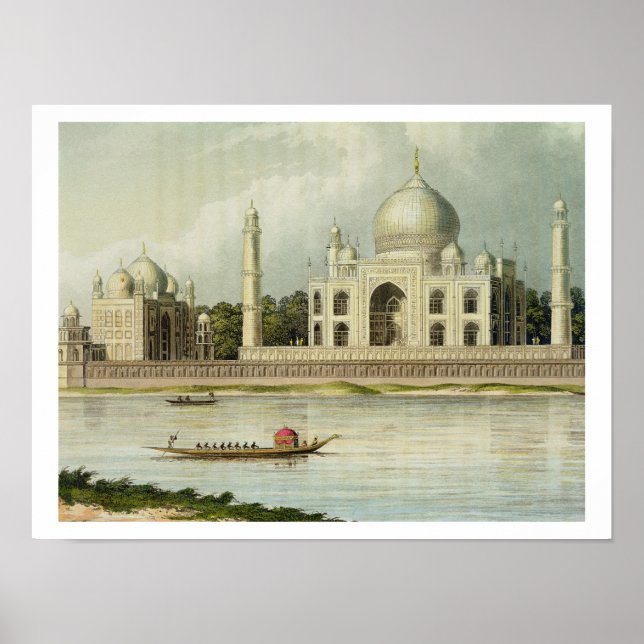 Taj Mahal, Grav vid kejsaren Shah Jehan och Poster (Framsidan)