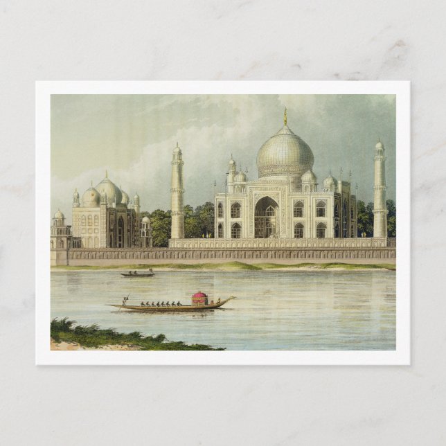 Taj Mahal, Grav vid kejsaren Shah Jehan och Vykort (Framsida)