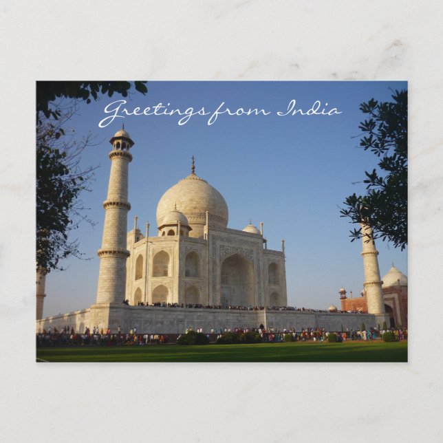 taj mahal hälsning vykort (Framsida)