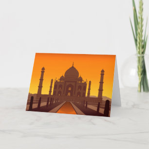 Taj Mahal hälsningkort Kort