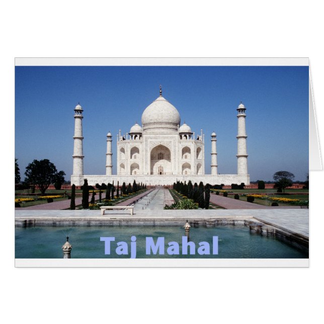 Taj Mahal Hälsningskort (Framsidan Horizontal)
