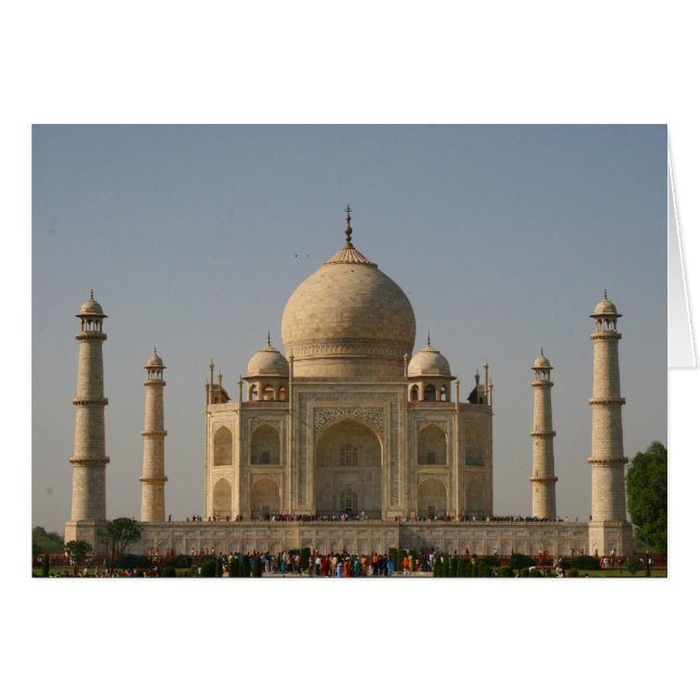 taj mahal hälsningskort (Framsidan Horizontal)