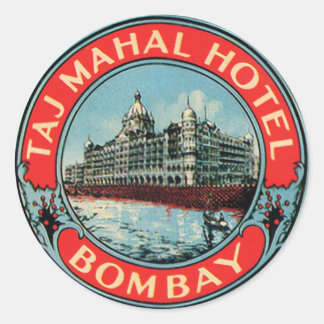 Taj Mahal Hotel Bombay Runt Klistermärke