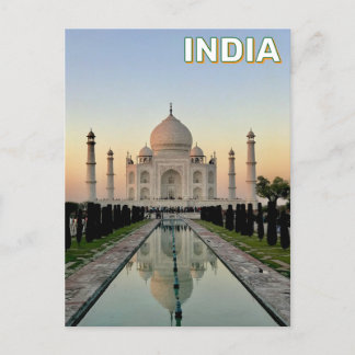 Taj Mahal i Agra, Indien Vykort
