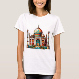Taj Mahal i en dekorativ design T Shirt