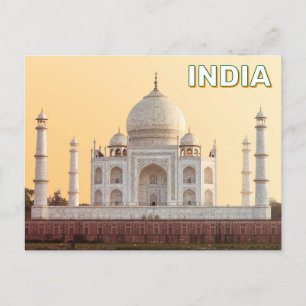 Taj Mahal in Agra, Indien Vykort