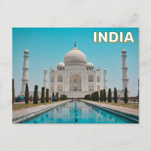 Taj Mahal in Agra, Indien Vykort