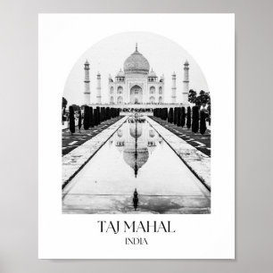 Taj Mahal India Arch Photo Print Poster