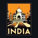 taj mahal india art deco retro-vintage poster<br><div class="desc"></div>