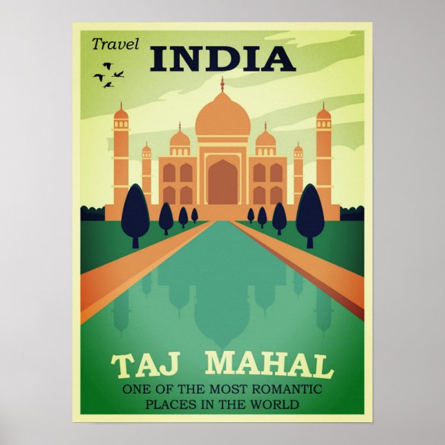 Taj Mahal India Poster (Framsidan)