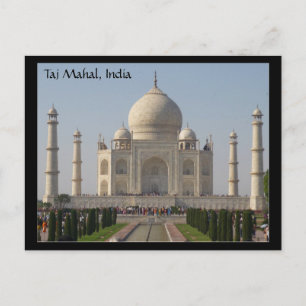 taj mahal india vykort