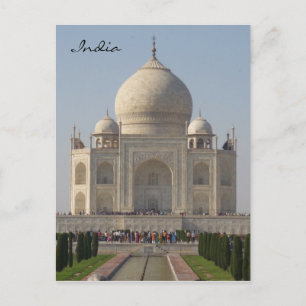 taj mahal india vykort